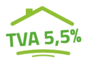 logo de la tva réduite a 5,5% pour le solaire